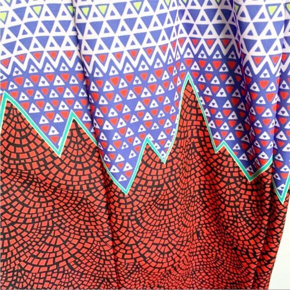 Anthropologie Mah Na Mah Na Colorful Bodycon Graphic Print Pencil Dress Size 2 - Picture 6 of 11